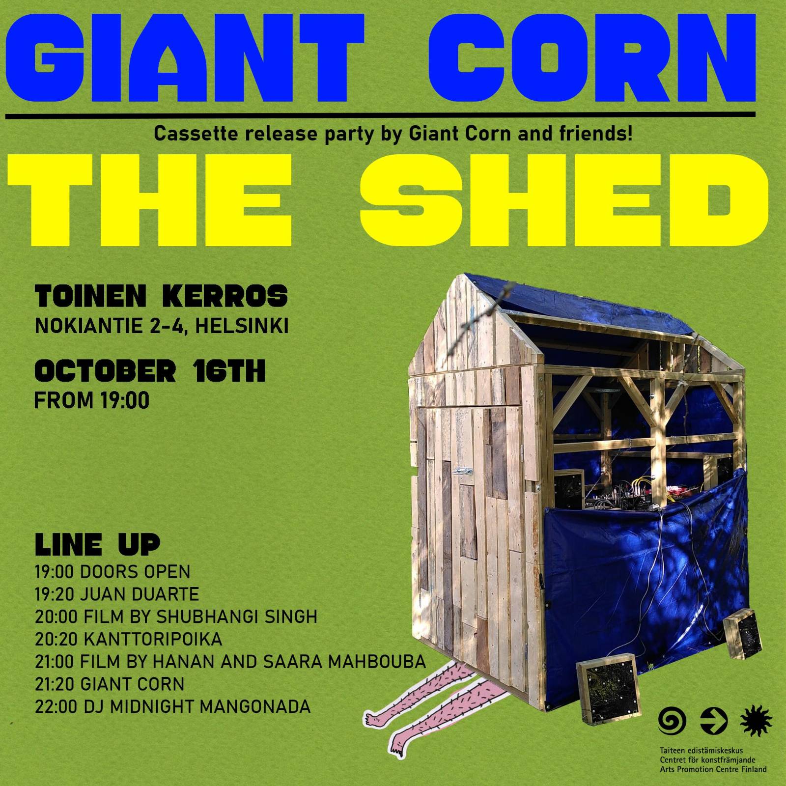 16.10.25 / Cassette release party by Giant Corn and friends!