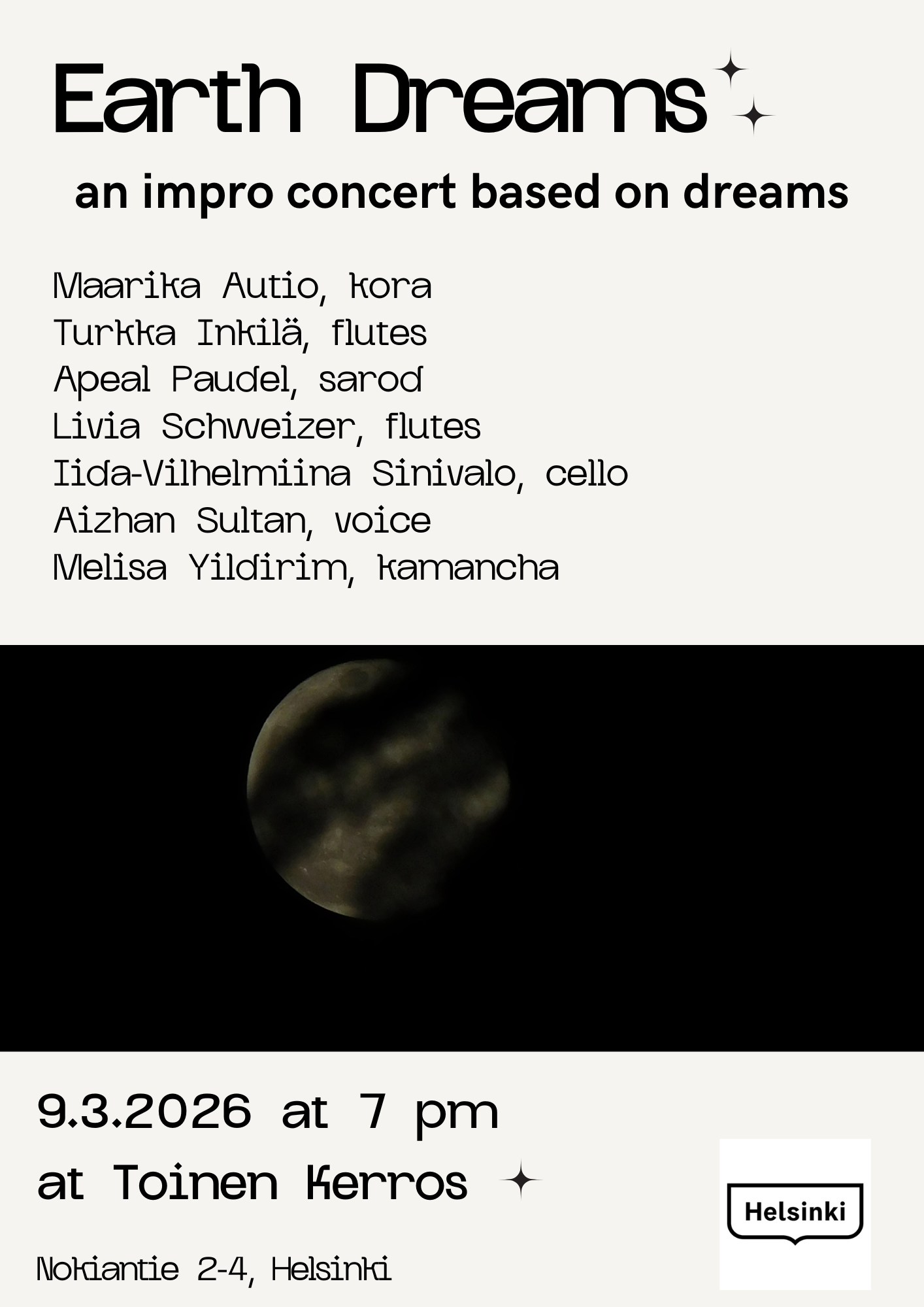 9.3. / Earth Dreams – Improvisoituja unia