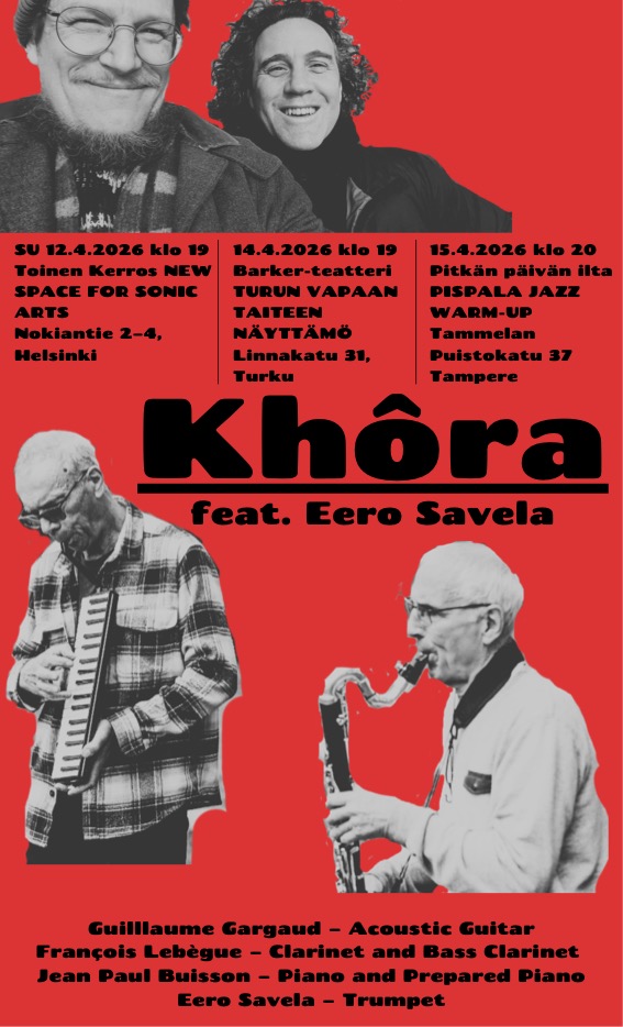 12.4. / Khôra & Eero Savela – levynjulkaisukiertue Suomessa